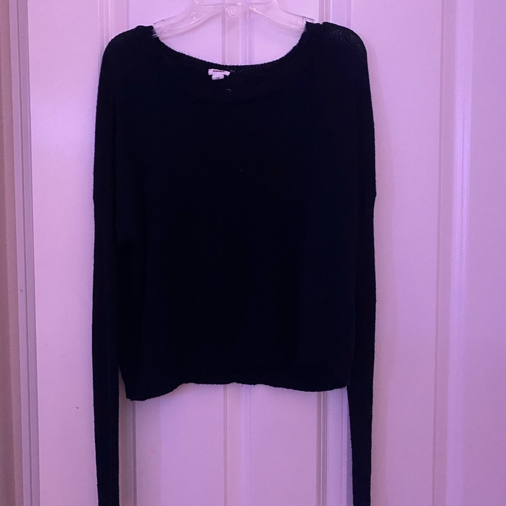black sweater from Garage